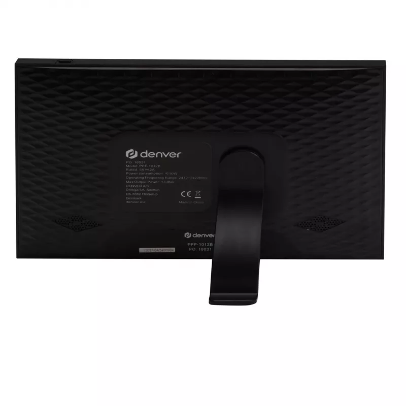 Denver PFF-1012 digitaler Bilderrahmen Schwarz 25,6 cm (10,1) Touchscreen Wi-Fi