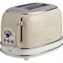 Ariete 155 Design 2-Scheiben-Toaster mit Sandwich-Körben, 6 Bräunungsstufen, 810 W, Edelstahlgehäuse, herausnehmbare Krümelschublade, Pastellbeige