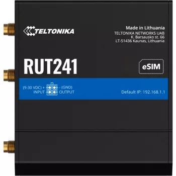 TELTONIKA NETWORKS RUT241 eSIM GLOBAL Industrial Router (RUT241230000)