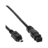 FireWire 400 auf 800 Kabel InLine 34901 1m Stecker/Stecker Schwarz