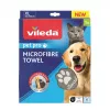 Mikrofaserhandtuch VILEDA 172651 für Katzen und Hunde, Grau, 650×1000 mm, Polyamid