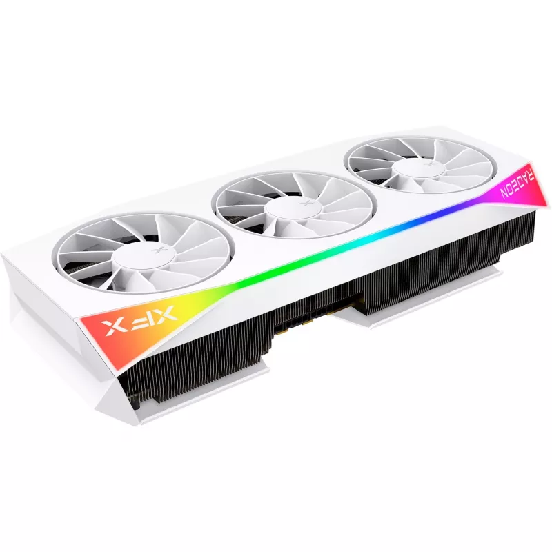 Grafikkarte XFX Radeon RX 9070 XT — 16 GB GDDR6, 256-bit, PCIe x16, 3 Lüfter, Weiß, 360 mm