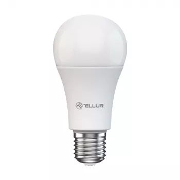 Smart WiFi Birne Tellur TLL331331 9W Weiß Warm Dimmer — einstellbares warmweißes Licht, Wi‑Fi Steuerung