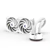 Zalman Reserator5 Z24 ARGB White CPU-Flüssigkeitskühler 240-mm-Radiator 2 x 120 mm Lüfter
