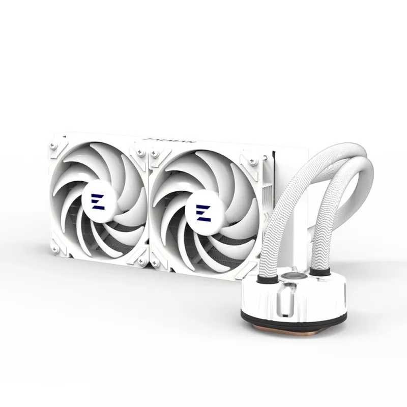 Zalman Reserator5 Z24 ARGB White CPU-Flüssigkeitskühler 240-mm-Radiator 2 x 120 mm Lüfter