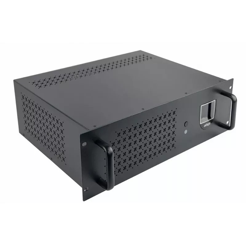 Gembird - USV Rack 19'' 3,4U 1500VA, 4x IEC 230V Ausgang, IEC14 Eingang, RJ11, USB, LCD Line-Interactive 1,5 kVA 900 W 4 Steckdosen