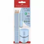 Graphitstift Faber-Castell 580074 B Hellblau Dreikant