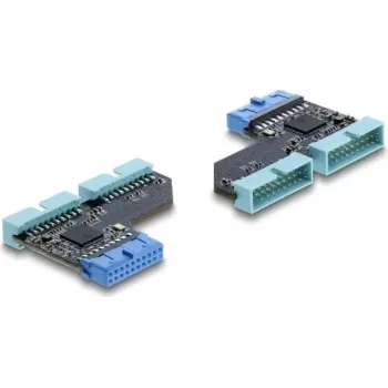 USB-Hub DELOCK 67341 20-Pin-Header auf 2× USB 5 Gbit/s