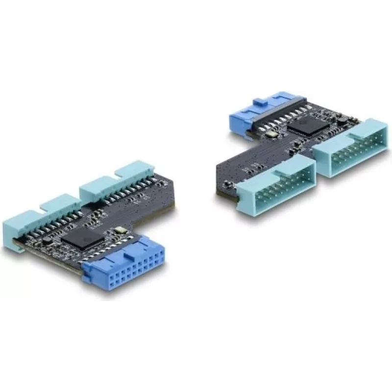 USB-Hub DELOCK 67341 20-Pin-Header auf 2× USB 5 Gbit/s