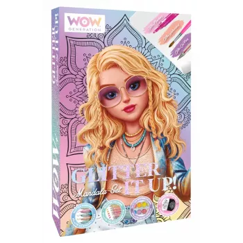 Kreatives Malset Kids Euroswan WOW00084 — Mandala-Glitzer-Kit für Kinder