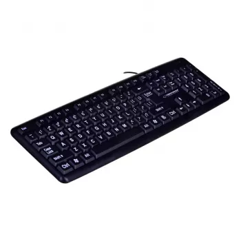 Esperanza EK129 Tastatur USB QWERTY UK Englisch Schwarz