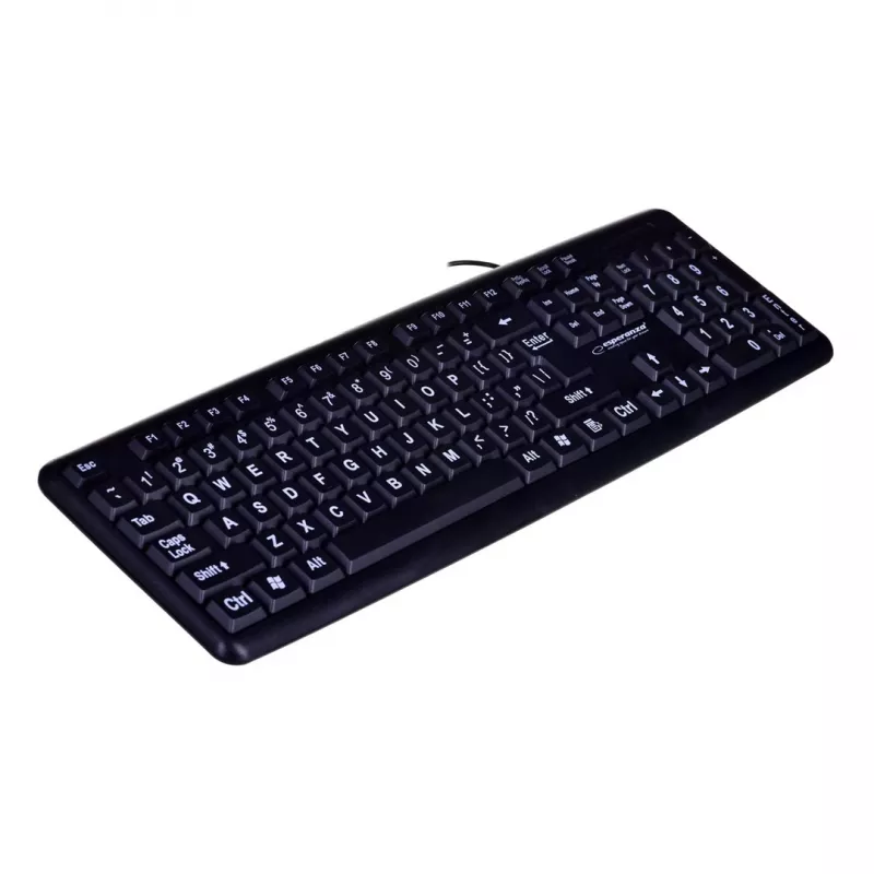 Esperanza EK129 Tastatur USB QWERTY UK Englisch Schwarz