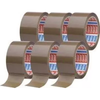 tesa pack 64014-501-00 Klebeband braun (L x B) 66 m x 50 mm 6 Stück (64014-501-00)