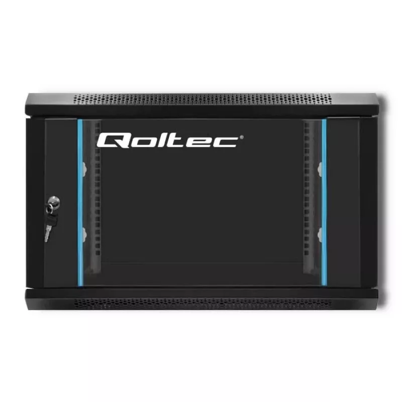 Rackschrank 19-Zoll QOLTEC 54465 Stahlausführung 12U