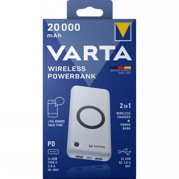 Powerbank Varta 57909 20000 mAh Lithium-Polymer Wireless Charging