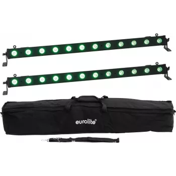 LED-Bar-Set EUROLITE 20000663 2x 12 QCL RGB UV – Stage-Lichtleisten