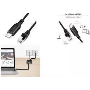 LogiLink CU0417 - Netzwerk-Adapterkabel USB 3.2 Type-C Gigabit Ethernet 15 m - Netzwerkkarte - 1 000 Mbps (CU0417)