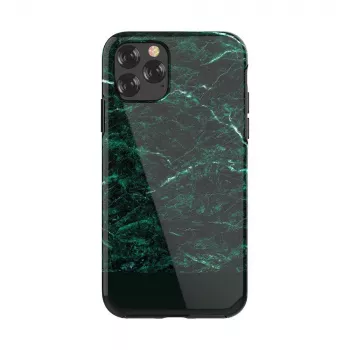 Schutzhülle Devia Marble-Serie für iPhone 11 Pro Max — grün, schlanke Passform, Hartschale