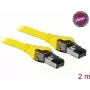 Netzwerkkabel DeLOCK 86582 Cat8.1 2m Gelb