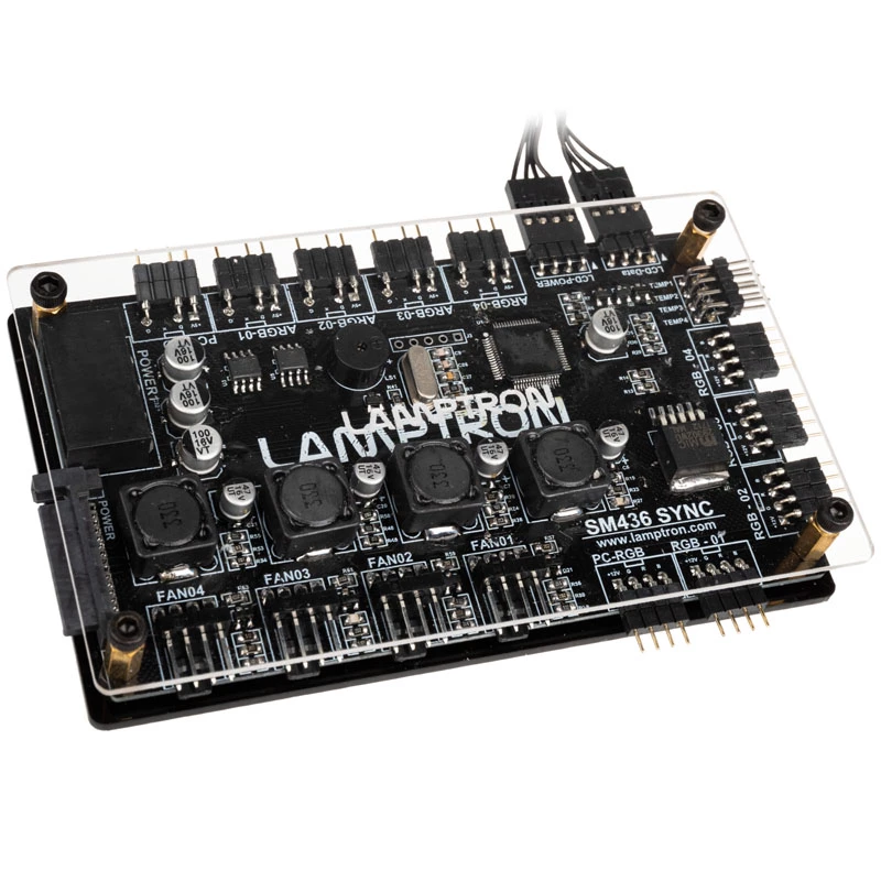 Lamptron PCI RGB-Lüfter- und LED-Controller SM436 Sync Edition, schwarz