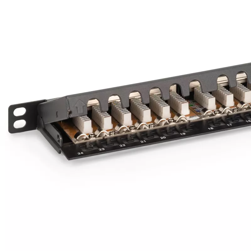 Patch Panel Digitus CAT 6 Class E High Density Geschirmt Schwarz