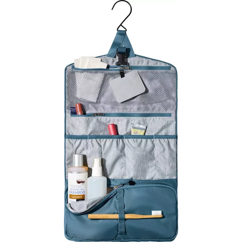 Kulturbeutel DEUTER Wash Bag II — kompakter Reise-Waschbeutel, Farbe Atlantic