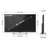 Smart TV Ostry 50HR7265E 50 Google TV Schwarz