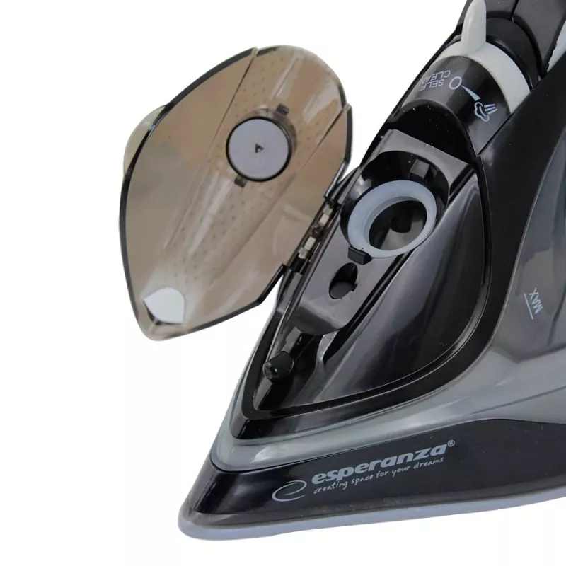 Esperanza EHI011 Dampfbügeleisen mit Keramiksohle Grau, Schwarz 2600 W