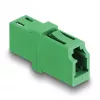 Optical Fiber Coupler LC Simplex female to LC Simplex female APC Grün DeLOCK 87984