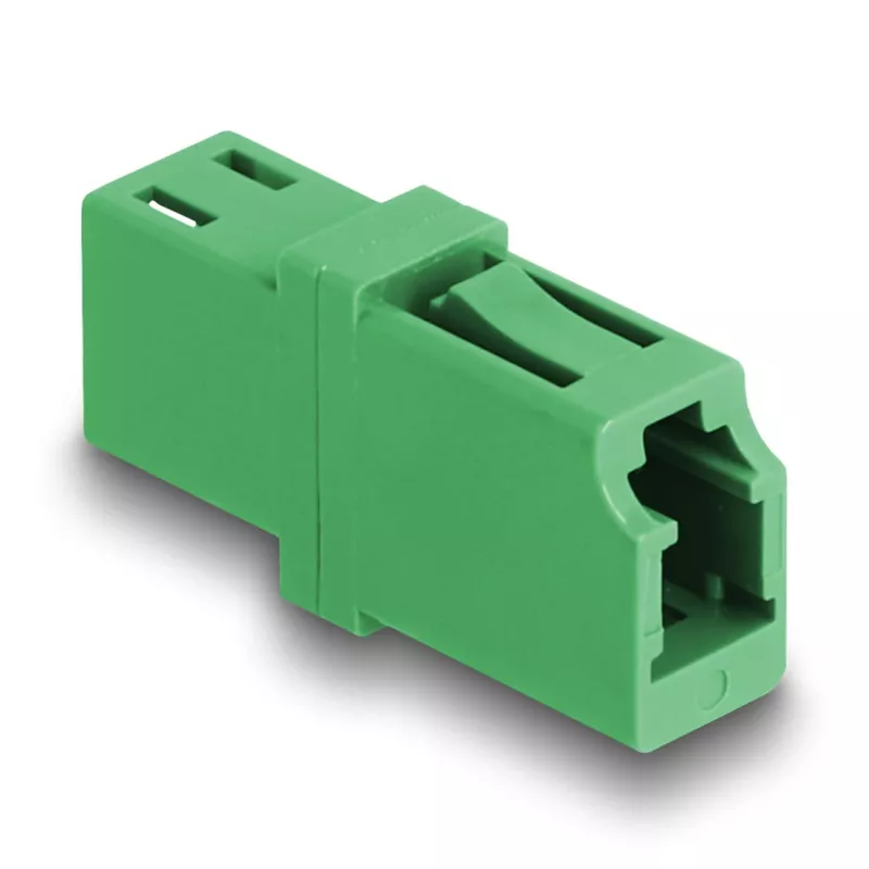 Optical Fiber Coupler LC Simplex female to LC Simplex female APC Grün DeLOCK 87984