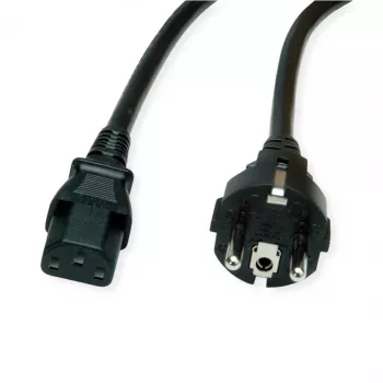 ROLINE Netzkabel CEE7/7 gerade+ IEC-C13 gerade 1.8m - Strom/Netzteil - 1.8 m 19.08 - Strom/Netzteil - 1,8 m