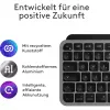Tastatur Logitech MX Keys Mini für Mac QWERTZ Deutsch Schwarz Grau