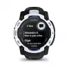 Smartwatch GARMIN Instinct 3.05 cm (1.2 Zoll) AMOLED 45 mm 390x390 px Touchscreen Schwarz Weiß GPS 4 GB 53 g Silikonarmband