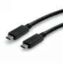 ROLINE USB3.2Gen2 Kabel PD 20V5A Typ C-C ST/ST 0,5 m - Kabel - Digital/Daten - 0,5 m (11.99.9057)