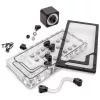 Pumpenverteilerplatte EK Water Blocks EK-QuantumX Loophole D5 PWM Schwarz Plexiglas