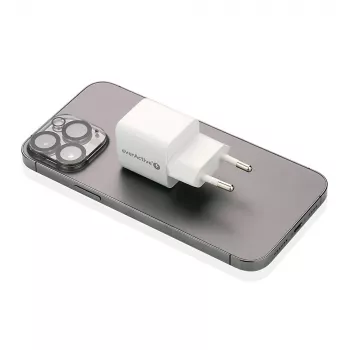 Wandladegerät everActive SC-330Q mit 1x USB-A und 1x USB-C Anschlüssen, 20W, weiß