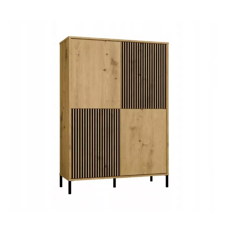 KAMARO 4DK schlank/GŁ Eiche ARTISAN DISPLAY CABINET