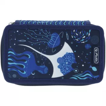 Herlitz TriCase Deep Ocean 31 pcs Blau Polyester 190x70x115 mm