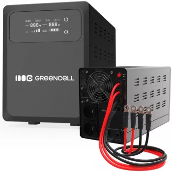 Unterbrechungsfreie Stromversorgung USV Green Cell UPSLPPC1200 2 kVA 1200 W