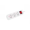 Power extension Kabel LANBERG PS1-03E-0300-W — 3 m Kabel, 3 Type E AC outlets, white, indoor