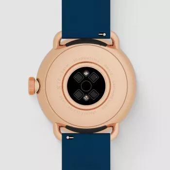 Withings ScanWatch 2 - Uhr mit EKG, Herzfrequenz, SpO2, Aktivitäts- und Schlaftracking (38 mm, Blau Roségold)