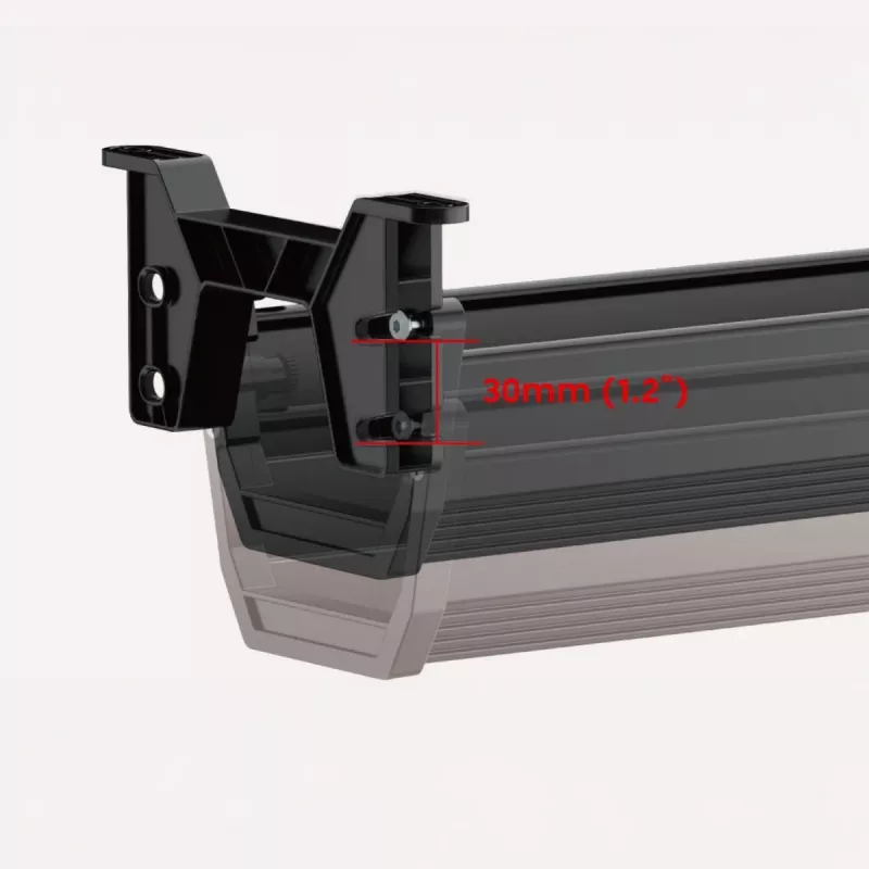 Untertisch-Kabelwanne MACLEAN MC-106B — schwarz, ABS, maximale Belastung 5 kg