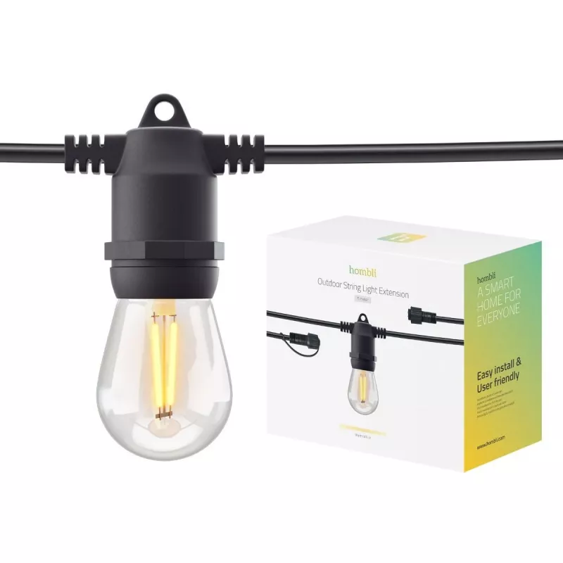 Lichterkette Hombli HBEW-0105 5m 10 Lampen Warmweiß Außenbereich