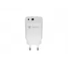 Kabelgebundenes Ladegerät für Mobilgeräte NATEC NUC-2140, 30W, USB-C PD 3.0 + USB-A, Samsung AFC, Weiß