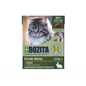 BOZITA Kaninchen in Gelee - Nassfutter für Katzen - 370g