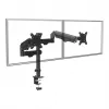 Maclean 2-fach Monitorhalterung, Gasfeder, 17-32 inch, 2-10 kg, schwarz, MC-136
