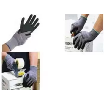 Franz Mensch HYGOSTAR Arbeitshandschuh Ergo Flex Grau/Schwarz L 6496041 (33294)