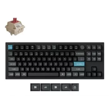 Mechanische 80% QWERTY-Tastatur Keychron Q3 Ultra 8K — Bluetooth & kabelgebunden, RGB-Hintergrundbeleuchtung, Schwarz