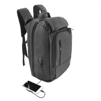 Rucksack Tellur Notebook 17,3 Zoll Business XL mit USB-Anschluss, schwarz