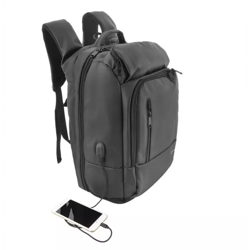 Rucksack Tellur Notebook 17,3 Zoll Business XL mit USB-Anschluss, schwarz